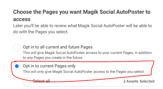 Select accounts